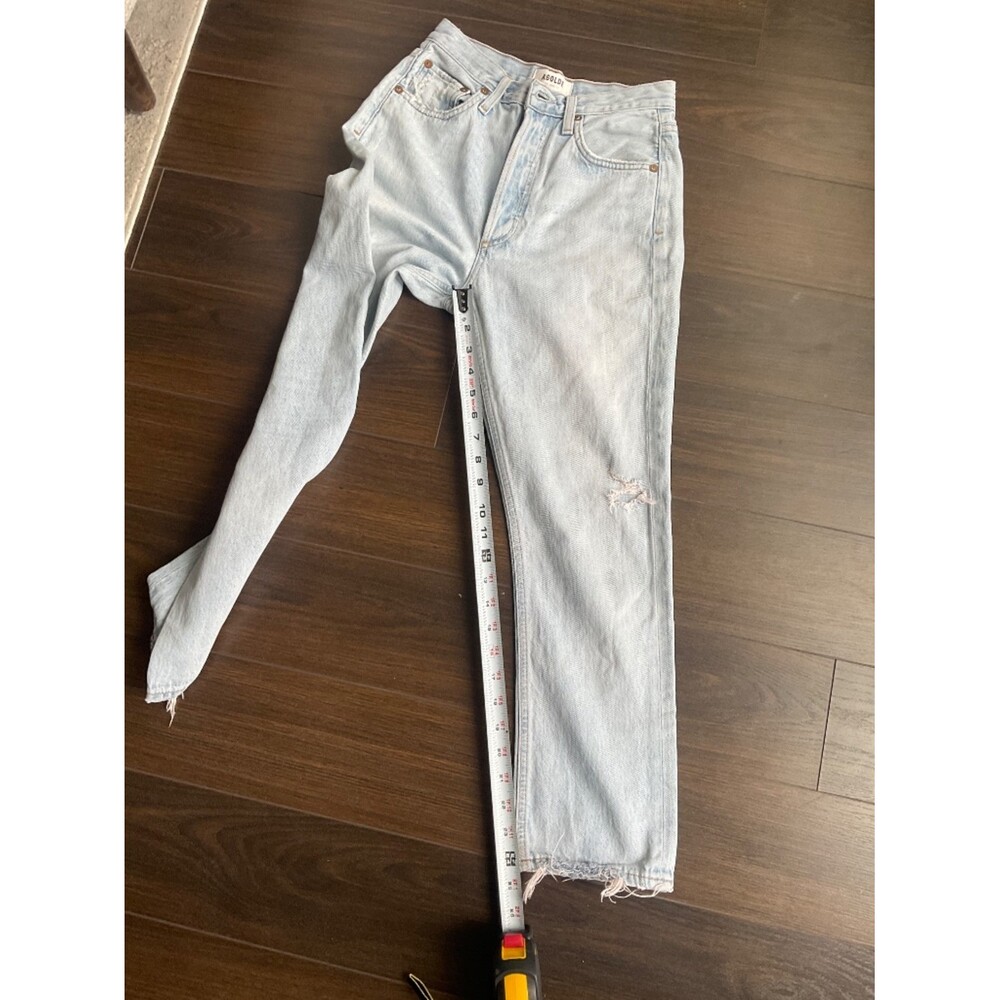 Agolde Riley Straight Leg Cropped Denim - Picture 5 of 6